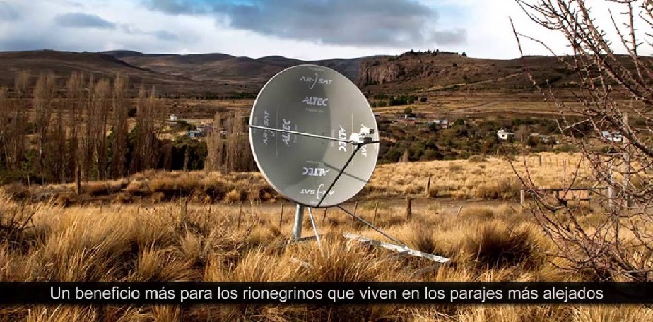 Amplia conexin satelital a internet en los parajes de la Regin Sur y Zona Andina