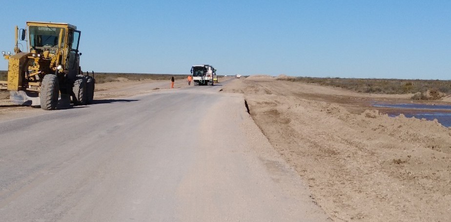Comenz la obra de repavimentacin de la ruta provincial N 2, entre El Solito y San Antonio