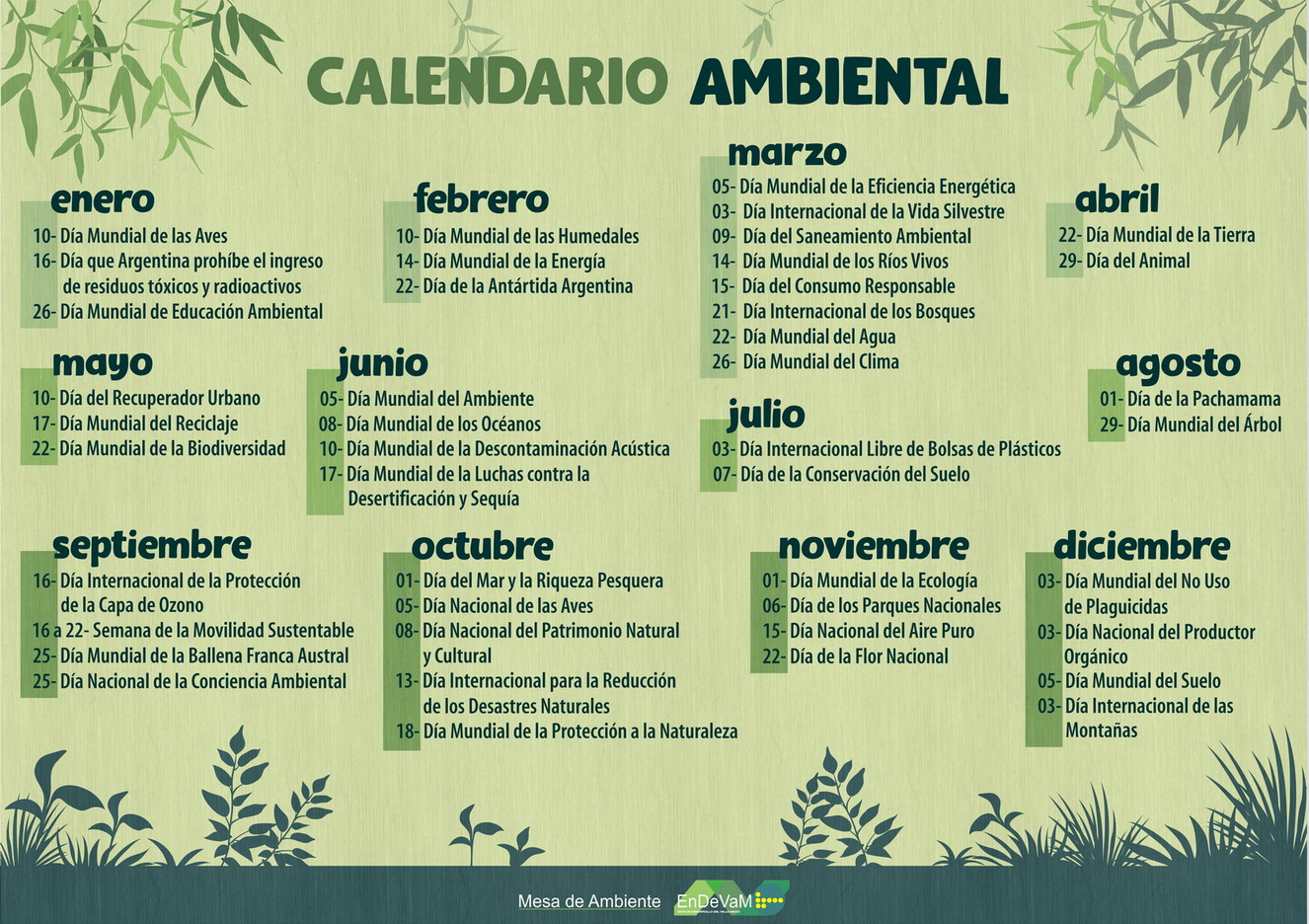 Calendari0 Ambiental 2021