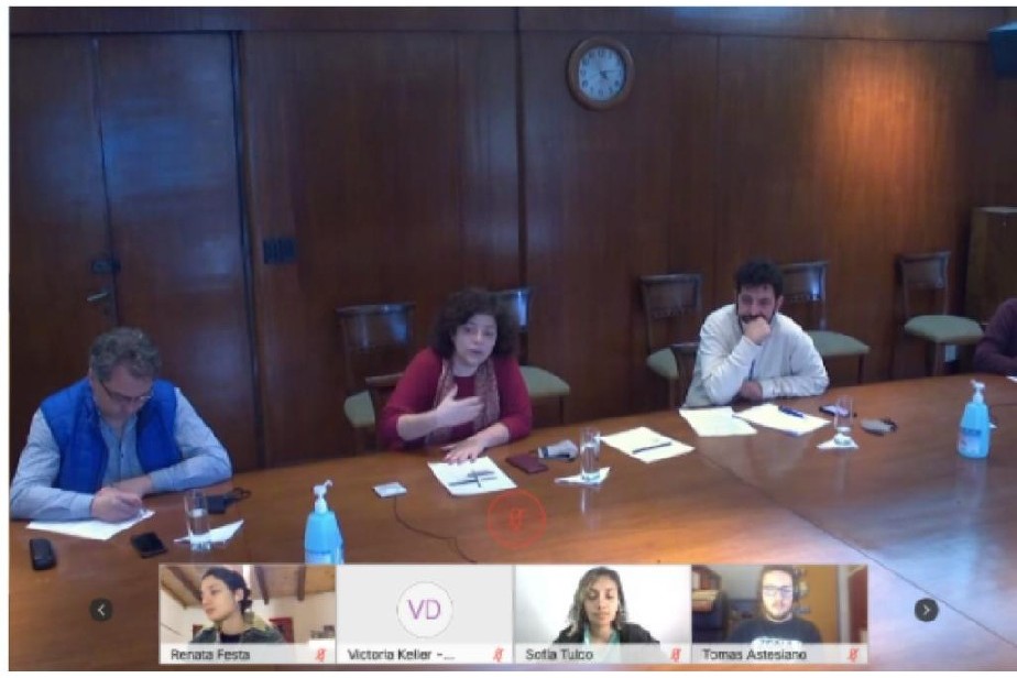 J�venes de R�o Negro participaron en un encuentro virtual con Naci�n