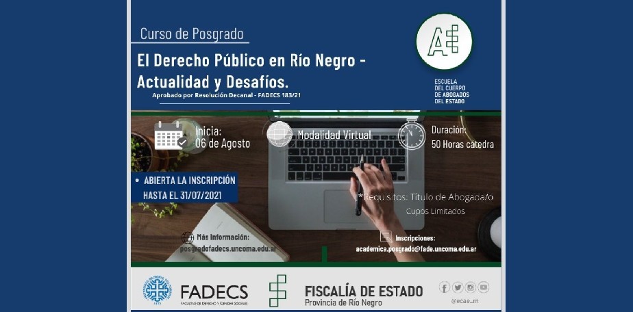 La ECAERN junto a FADECS lanz el Curso de Posgrado 