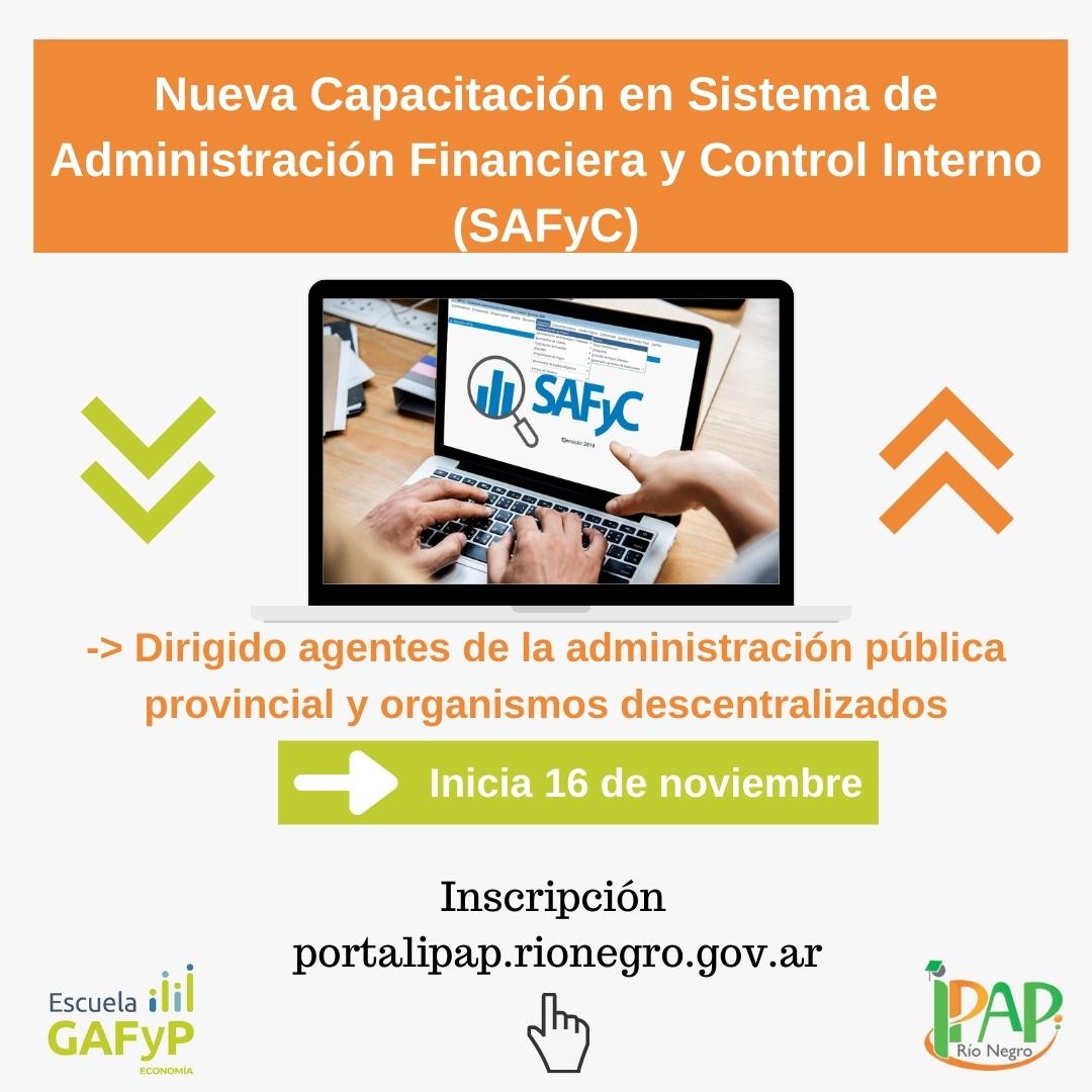 Nueva Capacitacin en Sistema de Administracin Financiera y Control Interno (SAFyC)