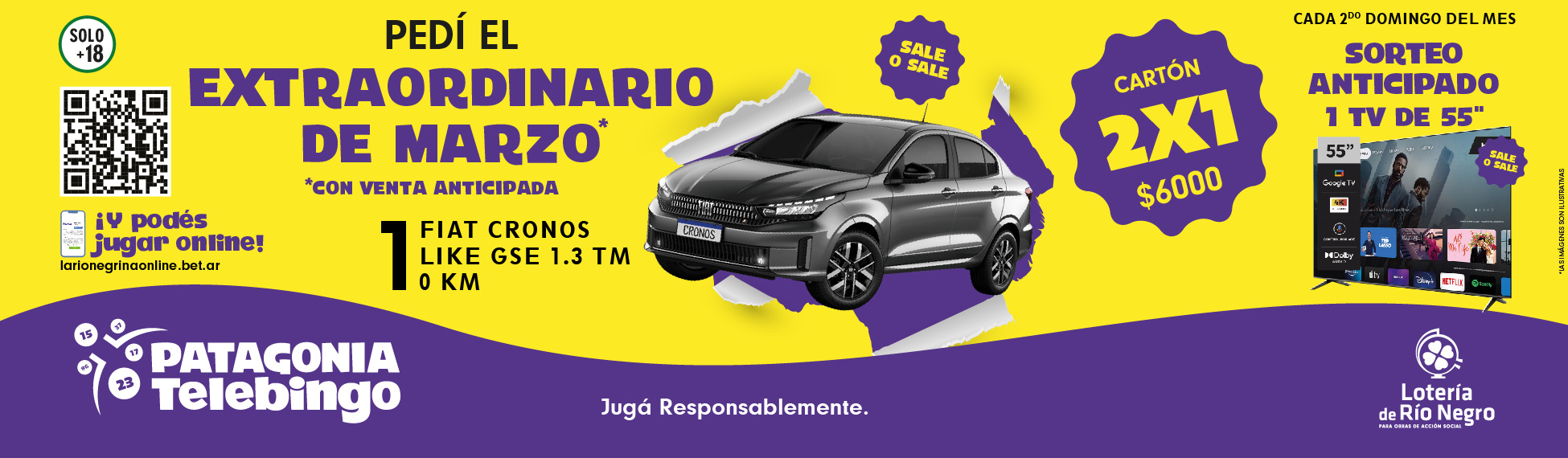 Sorteo extraordinario Patagonia TB