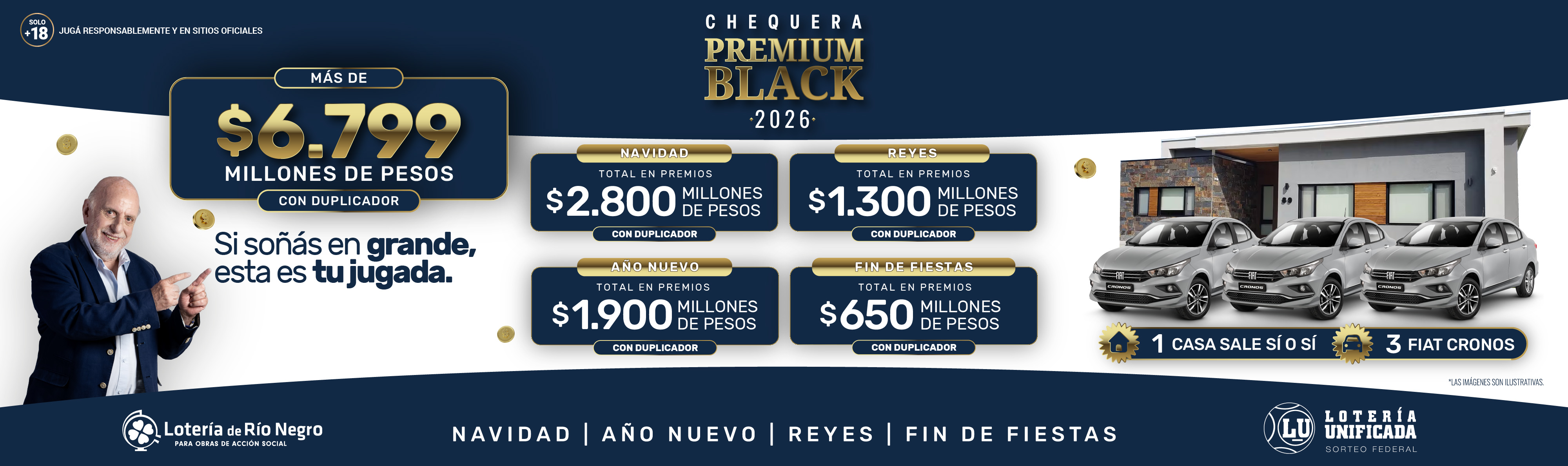 Chequera premium black 2026