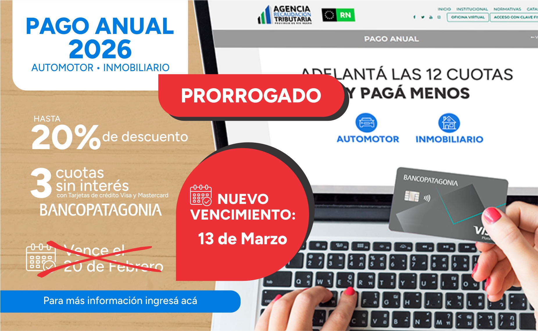 Pago Anual 2026 - &Uacute;ltimo mes